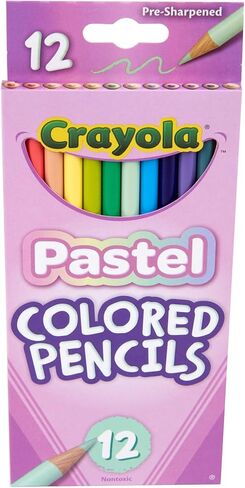 Crayola® Pastel Colored Pencils, Assorted Pastel Colors, Pack of 12 Pencils in Saudi Arabia