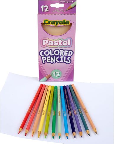 Crayola® Pastel Colored Pencils, Assorted Pastel Colors, Pack of 12 Pencils in Saudi Arabia