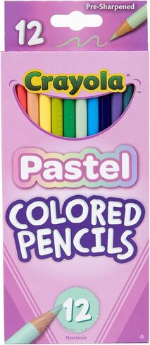 Crayola® Pastel Colored Pencils, Assorted Pastel Colors, Pack of 12 Pencils in Saudi Arabia