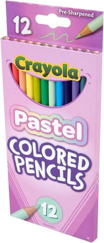 Crayola® Pastel Colored Pencils, Assorted Pastel Colors, Pack of 12 Pencils in Saudi Arabia