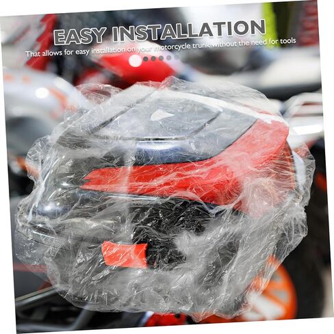VALICLUD 50Pcs Motorcycle Trunk Covers Durable All Weather Protection for Scooters Mopeds and Electric Bikes Easy Installation Rain and Debris Protectors in Saudi Arabia