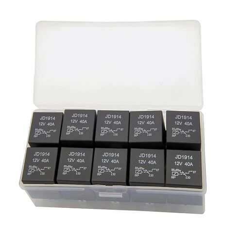 10 Pieces 5 Pin Relay Waterproof 40A 30A Spdt Relay Replacement Automotive Set for Van Auto Motorcycle Truck in Saudi Arabia