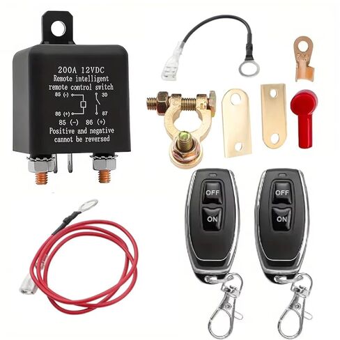 Automotive Relay Remote Car Control Battery Disconnect Anti-Theft with Dual Remote Control Switch Battery Switch Relay 12V in Saudi Arabia
