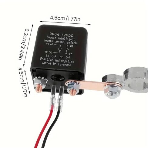 Automotive Relay Remote Car Control Battery Disconnect Anti-Theft with Dual Remote Control Switch Battery Switch Relay 12V in Saudi Arabia