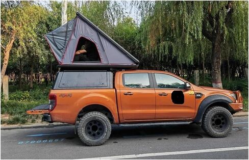مع سقف علوي خيمة فولاذية مزدوجة الكابينة 4 × 4 بيك اب شاحنة بيك اب مظلة علوية متوافقة مع فورد رينجر T6 T7 هايلكس Np300 Customcustom in Kuwait