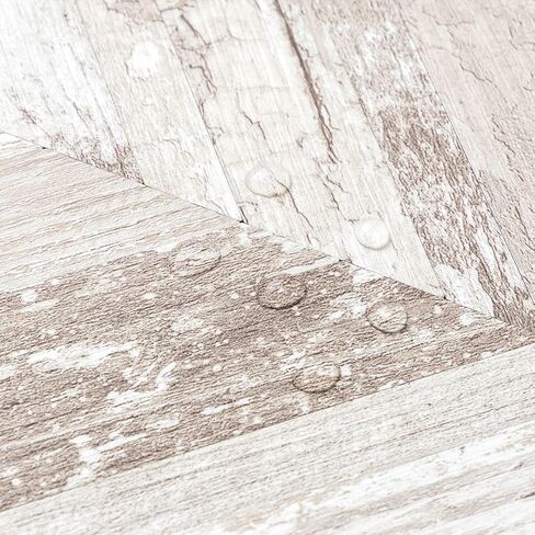 DICOFUN 10-Sheet Herringbone Peel and Stick Backsplash, Vintage Brown Wood Look PVC Stick on Backsplash for Kitchen and Bathroom in Saudi Arabia