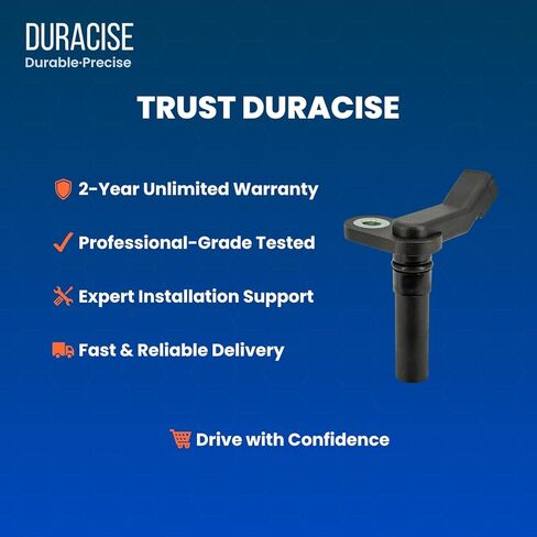 مستشعر موضع العمود المرفقي من DURACISE متوافق مع 1997-2010 Ford F-150، Explorer، Expedition، E-150، Crown Victoria، Mustang و1998-2014 Lincoln Navigator، Town Car | صانع المعدات الأصلية #1W7E6C315AA، 1W7Z6C315AB in Kuwait