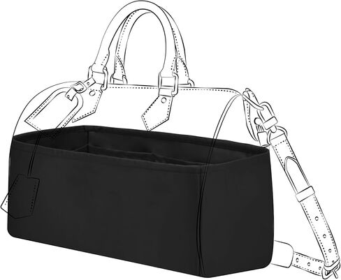 DGAZ Silk Purse Organizer Insert For Speedy P9 Bags,Silky Smooth Bag Organizer，Luxury Handbag & Tote Shaper(P9-30,Rose Shocking) in Saudi Arabia
