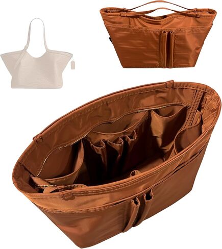 Divitize Luxe Waterproof Nylon Organizer compatible with Coach Gramercy Tote Organizer — Perfect Fit, +24 Colors, Premium Quality, Extra Storage & Support (Scarlet, for Gramercy Tote) in Saudi Arabia