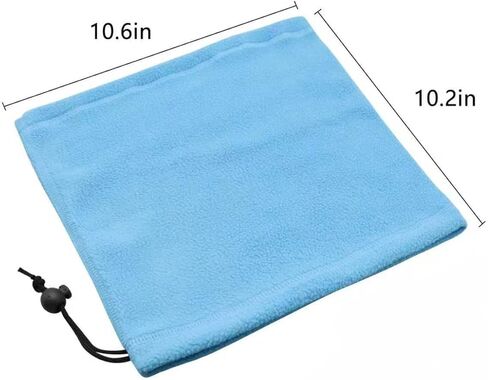 4PCSWinter Drawstring Headscarf Fleece Sweat Absorbent Neck Gaiter Windproof Cold Weather Scarf for Men and Women in Saudi Arabia