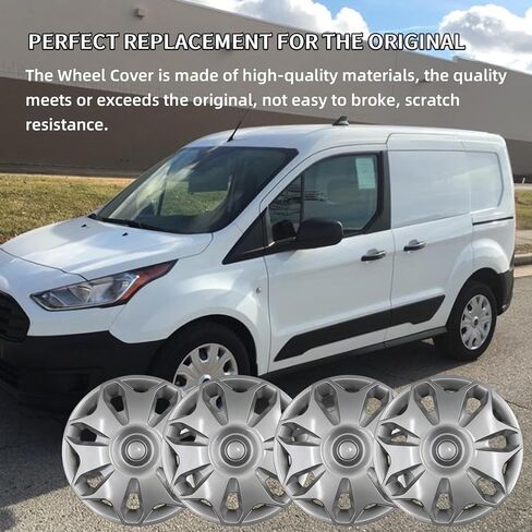 Generic DT1Z-1130-C DT1Z1130C أغطية العجلات متوافقة مع 2014-2020 Ford Transit Connect 16 بوصة مجموعة أغطية العجلات/العجلات، فضي (مجموعة من 4)# DT1Z-1130-C,DT1Z1130C in Kuwait
