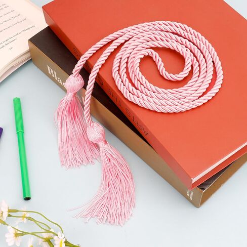 6 Pieces Graduation Honor Cords 2026- Pink Honor Cords Bulk, Graduation Cord with Tassel, Light Pink 67 Inch Long Braided Cord, Graduations Accessories for Students Bachelor Gown Master or PhD Gown in Kuwait