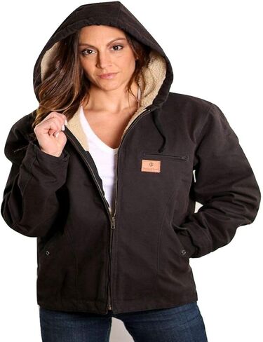 سترات IG Insulated Gear النسائية ذات القلنسوة والمبطنة بقماش الشيربا والبط المغسول in Saudi Arabia