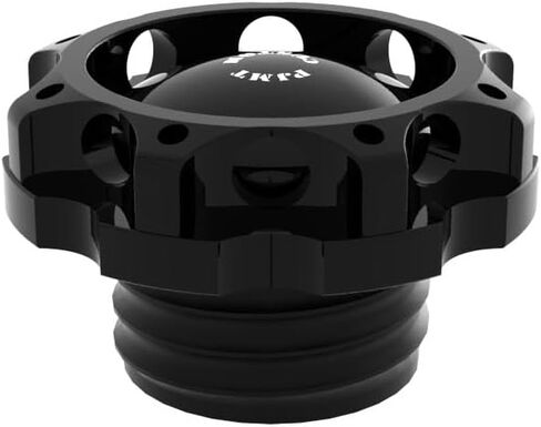 Black CNC-Cut Stars Gas Fuel Tank Cap Cover with Right Finger Threads Fits for Harley Davidson Sportster Softail Dyna Touring in Saudi Arabia