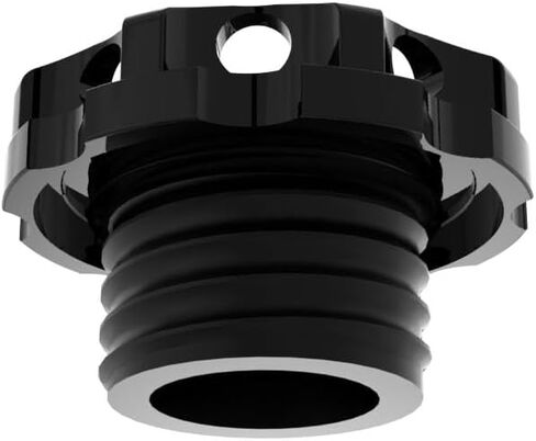 Black CNC-Cut Stars Gas Fuel Tank Cap Cover with Right Finger Threads Fits for Harley Davidson Sportster Softail Dyna Touring in Saudi Arabia