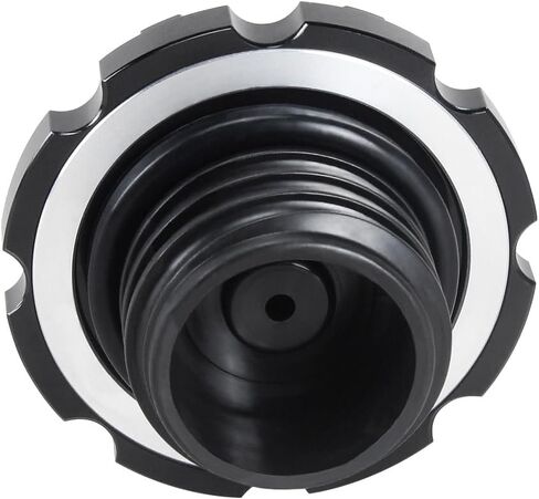 Black CNC-Cut Stars Gas Fuel Tank Cap Cover with Right Finger Threads Fits for Harley Davidson Sportster Softail Dyna Touring in Saudi Arabia