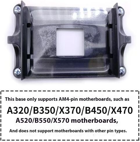 لوحة خلفية AM4، مجموعة لوحة قاعدة معدنية وإبزيم للوحة الأم AM4، دعامة مبدد حرارة وحدة المعالجة المركزية، فتحات تثبيت اللوحة الأم متينة، مناسبة لاستبدال اللوحات الخلفية البلاستيكية الأصلية. in Kuwait