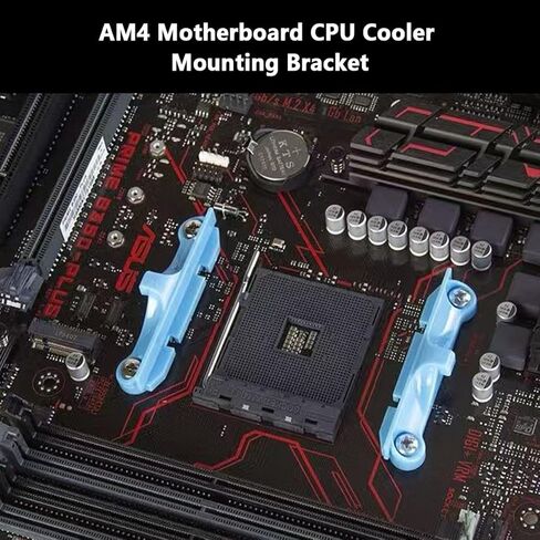 لوحة خلفية AM4، مجموعة لوحة قاعدة معدنية وإبزيم للوحة الأم AM4، دعامة مبدد حرارة وحدة المعالجة المركزية، فتحات تثبيت اللوحة الأم متينة، مناسبة لاستبدال اللوحات الخلفية البلاستيكية الأصلية. in Kuwait