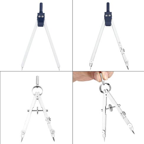 Outus 13 Pcs Geometry Set for Students Math Protractor Compass with Rulers Mechanical Pencil Lead Refills Storage Box of Protractors Kit for School Class Student Drafting Drawing in Kuwait