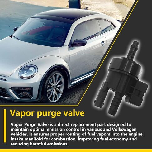 Vapor Purge Valve 06H906517AA,Compatible with A3 A4 A5 Q5 Allroad Q3 TT 2008-2018 VW Beetle CC EOS GTI Jetta Passat 2008-2017 Vapor Canister Purge Valve,Replace 06H906517AA 06H-906-517-AA in Saudi Arabia