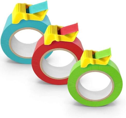 Tape Cap Compact Tape Dispenser 3-Pack for 1 Inch Tape | DIY Painting Accessories | Tool for Tape Corners, Labels, Arts & Crafts, Home Projects & More in Kuwait