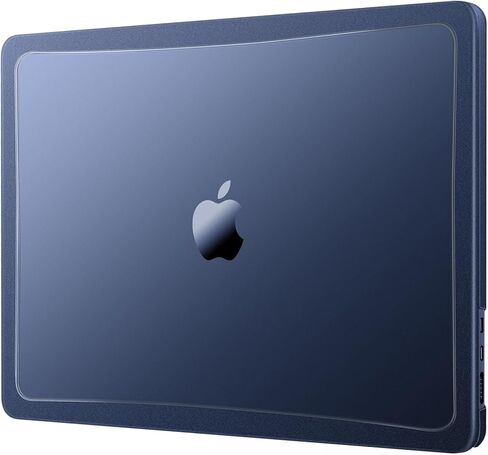 حافظة MOSISO متوافقة مع جهاز MacBook Air 13 بوصة 2026 2025 2024 2023 2022 M4 A3240 M3 A3113 M2 A2681، حافظة صلبة مقاومة للكسر مع محيط غير لامع لجهاز MacBook Air 13.6 بوصة، أزرق سماوي in Saudi Arabia