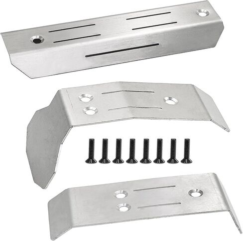 Stainless Steel RC Chassis Guard Skid Plate Guard for Traxxas 1/16 Mini Maxx 4WD RTR Brushless Monster Truck 107154-1 Upgrade Parts in Saudi Arabia