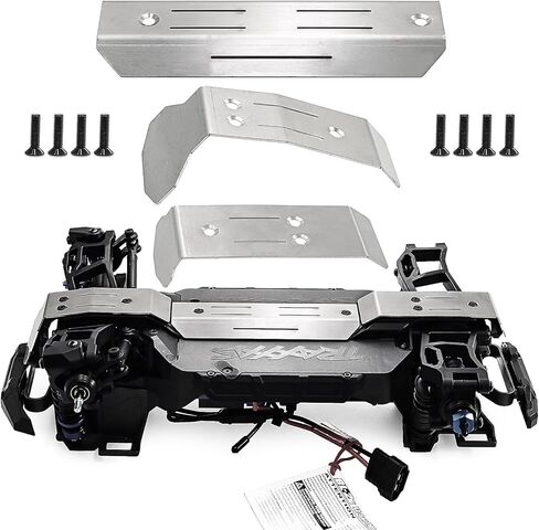 Stainless Steel RC Chassis Guard Skid Plate Guard for Traxxas 1/16 Mini Maxx 4WD RTR Brushless Monster Truck 107154-1 Upgrade Parts in Saudi Arabia