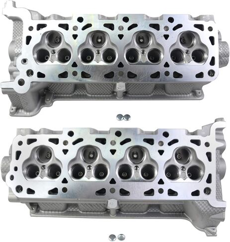 2 قطعة رؤوس أسطوانات يسار + الجانب الأيمن متوافقة مع Fo-rd F150 F250 F350 Expe-dition Mus-tang Exp-lorer 4.6L 5.4L V8 2005-2014 3L3Z6049BA 5L1Z6049BA 5L1Z6049AA 5R3Z6049A GELUOXI in Kuwait