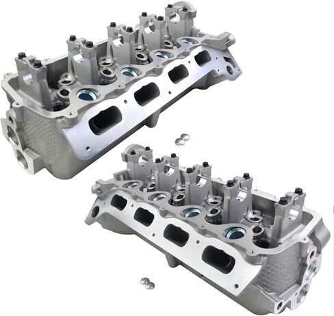 2 قطعة رؤوس أسطوانات يسار + الجانب الأيمن متوافقة مع Fo-rd F150 F250 F350 Expe-dition Mus-tang Exp-lorer 4.6L 5.4L V8 2005-2014 3L3Z6049BA 5L1Z6049BA 5L1Z6049AA 5R3Z6049A GELUOXI in Kuwait