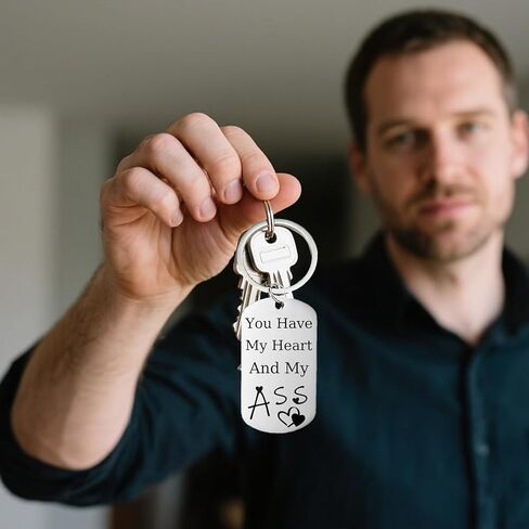 سلسلة مفاتيح رومانسية للصديق - عيد الحب، هدايا عيد الميلاد للصديق، الزوج، الرجال، له in Kuwait