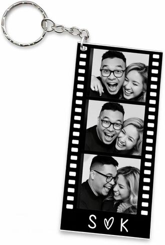 NAZENTI Custom Couple Photo Keychain, Personalized Photo Keychain for Couples, Valentine’s Day Gift in Saudi Arabia