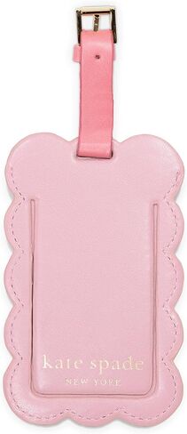 Kate Spade New York Cute Luggage Tag for Women, Durable Vegan Leather Suitcase Tag, Unique Luggage Identifier, Let's Wander in Saudi Arabia