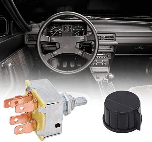 Keenso 3 Speed Rotating Airflow Control Switch, High-Performance Car Truck HVAC Switch, Quick Installation, Universal Fitment for Cars, Trucks, SUVs, RVs, Off-Road Vehicles in Saudi Arabia