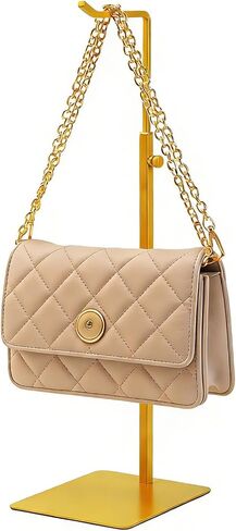 حامل محفظة، حامل عرض محفظة قابل للتعديل، حامل عرض حقيبة اليد الذهبية، رف شماعات للحقائب، مناسب لأجهزة الكمبيوتر المكتبية وخزائن الملابس وحامل المتاجر التجارية in Kuwait