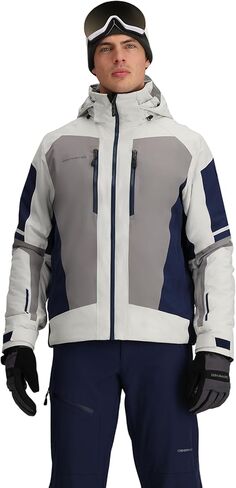 Obermeyer Mens Charger Ski Jacket, 30K mm Waterproof Breathable 2-way Stretch Shell, Primaloft Black ECO in Saudi Arabia