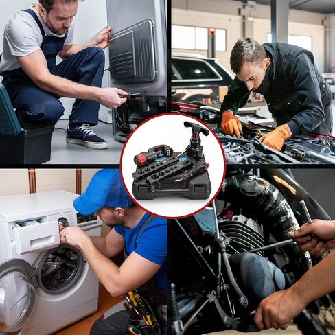 مجموعة أدوات التدفئة والتهوية وتكييف الهواء (HVAC) 5 في 1 لأنابيب النحاس 1/4 بوصة إلى 3/4 بوصة - أداة مضيئة فردية غريبة الأطوار بزاوية 45 درجة مع قاطع الأنابيب، ومزيل الحرق للتبريد، وإصلاح وتركيب التيار المتردد in Kuwait