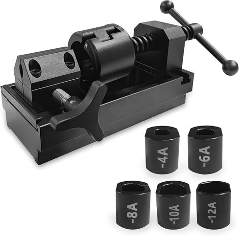 مجموعة أدوات التثبيت الملائمة لخراطيم 4AN-12AN، أداة تجميع الخراطيم العالمية وأداة إزالة تركيبات خط الوقود مع 6 قوالب (4،6،8،10،12AN) - تعمل مع خطوط الوقود CPE وجميع العلامات التجارية in Kuwait