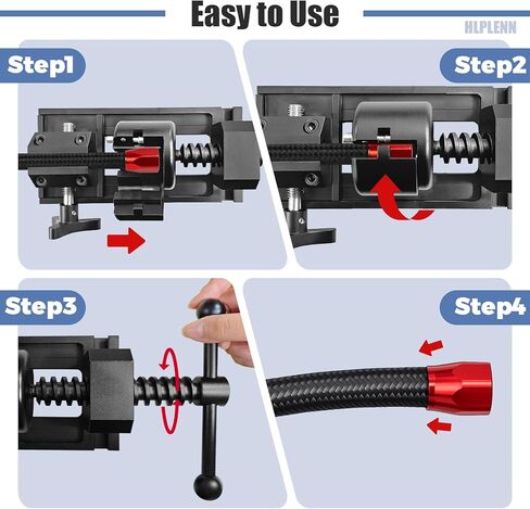 مجموعة أدوات التثبيت الملائمة لخراطيم 4AN-12AN، أداة تجميع الخراطيم العالمية وأداة إزالة تركيبات خط الوقود مع 6 قوالب (4،6،8،10،12AN) - تعمل مع خطوط الوقود CPE وجميع العلامات التجارية in Kuwait