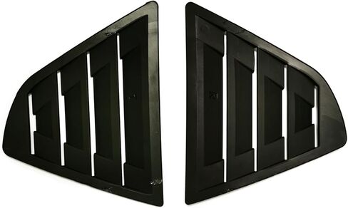 فتحات النوافذ الجانبية الخلفية متوافقة مع كامري 2018 2019 2020 2021 2022 2023 2024، ستائر النوافذ بغطاء مغرفة لتنفيس الهواء ABS، أسود لامع in Kuwait