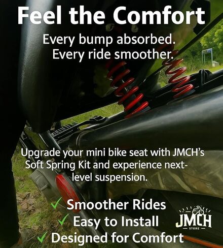 JMCHstore Mini Bike Seat Spring Suspension Modified Kit for Coleman CC100X Mini Bike in Saudi Arabia