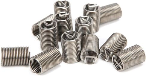 Wire Thread Insert Threaded Bushing Sleeve High Strength Stainless Steel Screw Hole Repair Kit For Threads Restoration M8x1x3D 50Pcs in Saudi Arabia