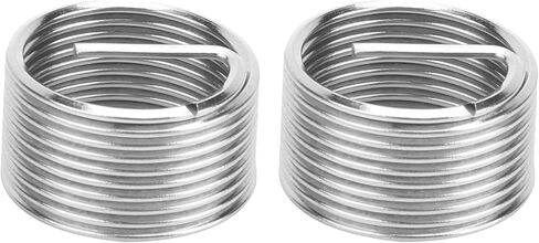Wire Thread Insert Screw Bushing 304 Stainless Steel Thread Repair Set for Aviation Automobiles Lamps Mechanical Equipment M18x1.5x1D 10Pcs in Saudi Arabia