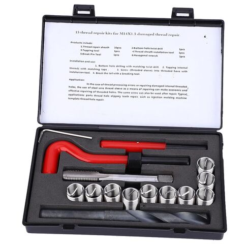 Thread Repair Sleeve Kit High Strength M14x1.5 Thread Insert for Automotive Parts Professionals in Saudi Arabia