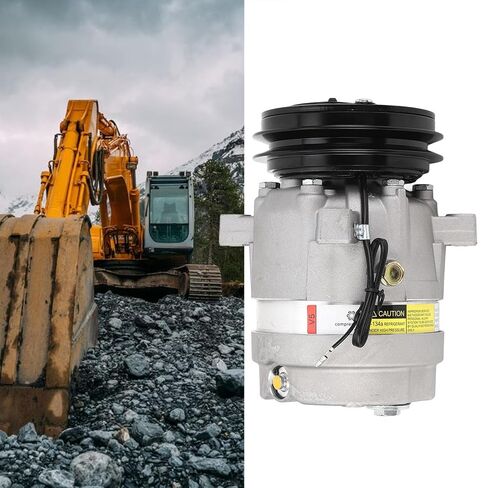 Tyenaza Excavator Air Conditioning Compressor 700651 Alloy Steel AC Compressor Replacement for DH55 DH60 12V in Saudi Arabia