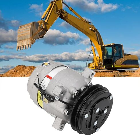 Tyenaza Excavator Air Conditioning Compressor 700651 Alloy Steel AC Compressor Replacement for DH55 DH60 12V in Saudi Arabia