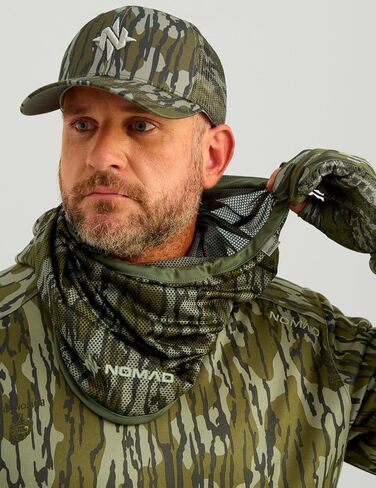 Nomad Mens Loose Gaiter | Lightweight & Breathable Camo Neck Gaiter, Mossy Oak Bottomland, One Size in Saudi Arabia