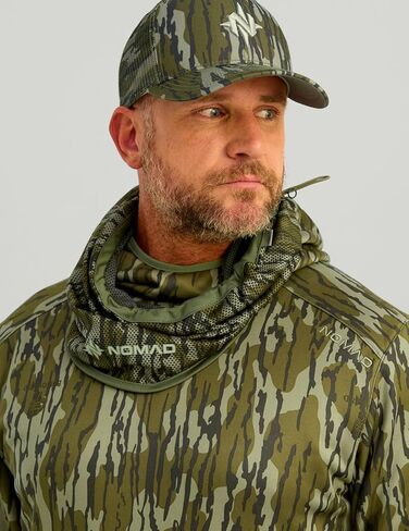 Nomad Mens Loose Gaiter | Lightweight & Breathable Camo Neck Gaiter, Mossy Oak Bottomland, One Size in Saudi Arabia