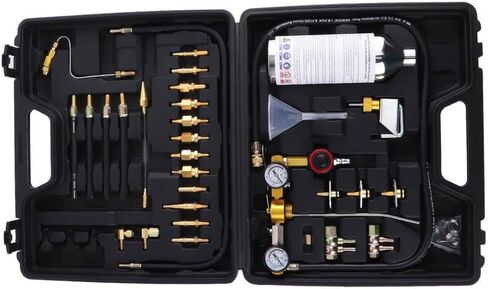 أداة خدمة حاقن الوقود التلقائي من DorkTees مع مجموعة محول كاملة 0-220PSI متوافقة مع سيارات الغاز in Kuwait