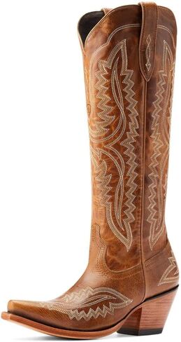 حذاء ARIAT النسائي Casanova Shades Of Grain مقاس 16 بوصة حذاء راعية البقر باللون البني 12 B in Kuwait